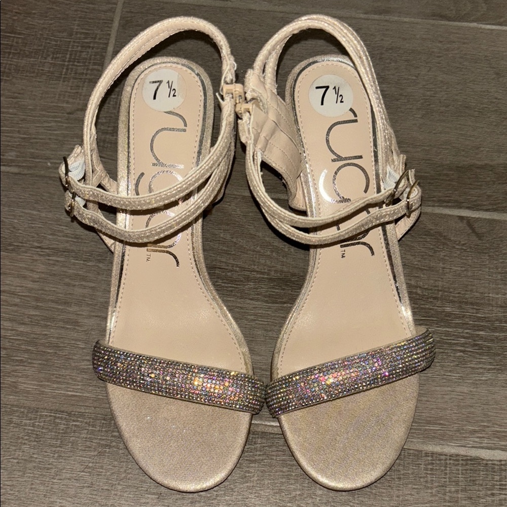 Sugar Women's Glitter Sandals - Gold
